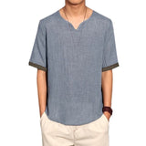 INCERUN Summer Linen Shirts Men Chinese Culture Men's Shirt Slim Short Sleeve Linen camisa masculina Men XXL Breathable Shirt